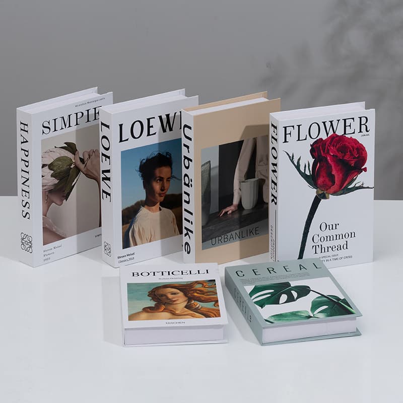 Simple modern Nordic fake book simulation book decoration photography fashion decorative book props book English fake book decoration