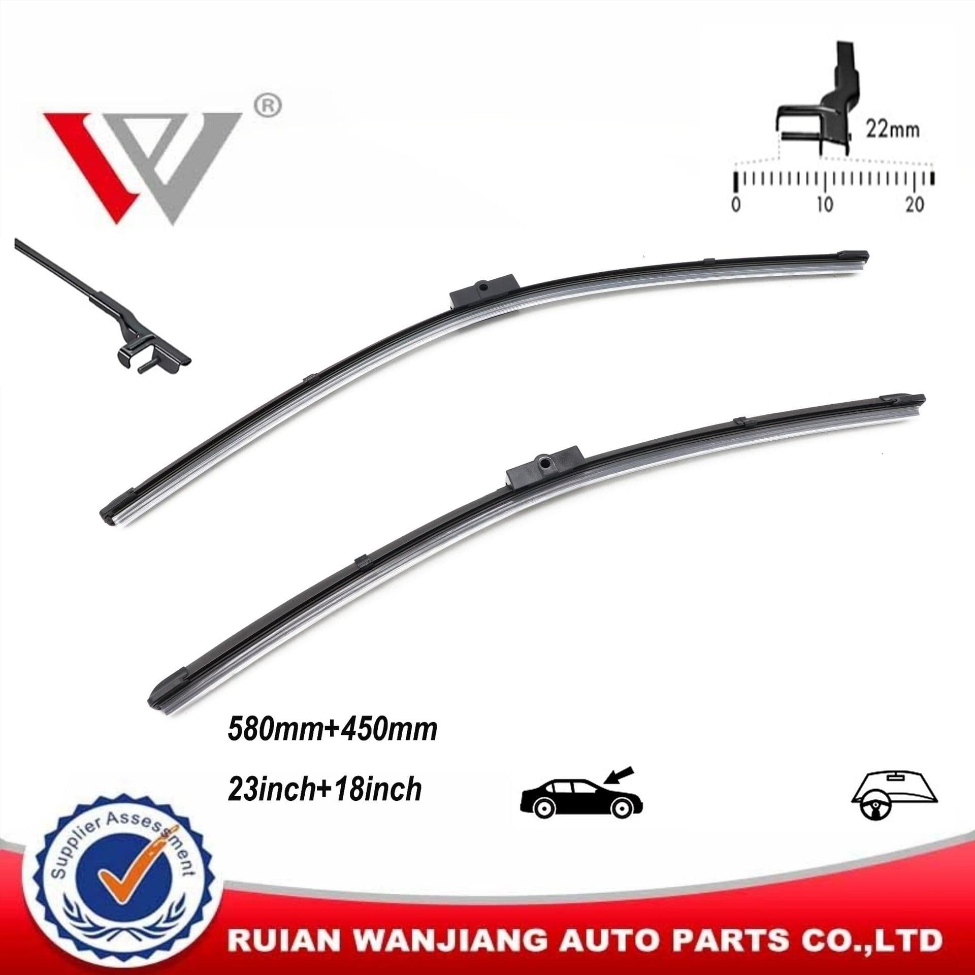 50514912 OEM Style Wiper Blades Compatible with Alfa Romeo 159 05-12
