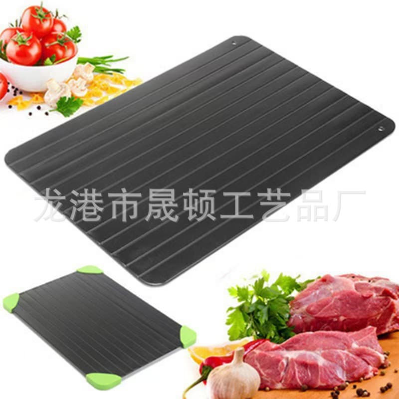 Cross-border Quick Thaw Plate Home Ice Thawing Aluminum Rapid Steak Frozen Food Meat Seafood Thawing Board