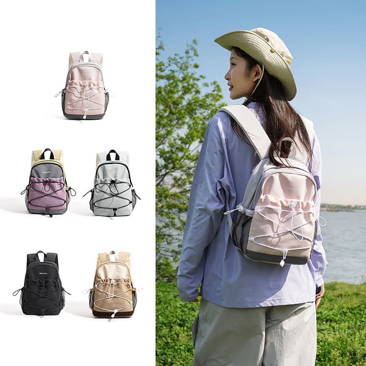Lightweight Outdoor Sports Small Backpack for Women, Travel Bag for Hiking and Short Trips, Nylon Mini Backpack for Men