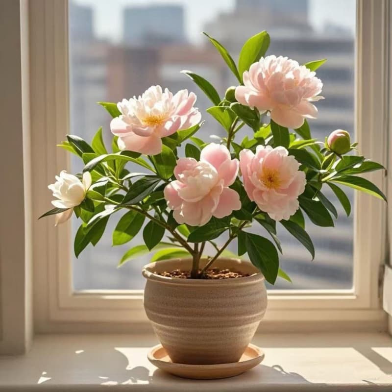 Fragrant Peony Gardenia - Indoor Green Plant Potted for Year-Round Blooming