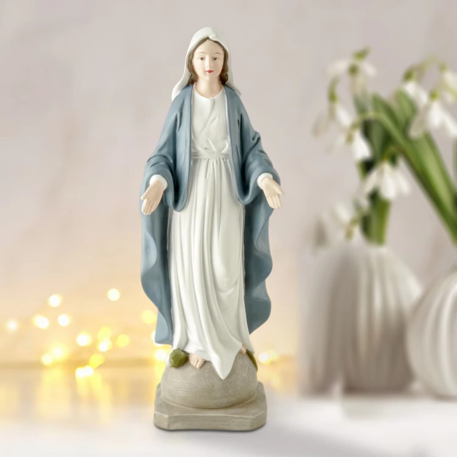 Cross-border best-selling resin figure statue church gift craft ornament holiday home decoration selection in stock