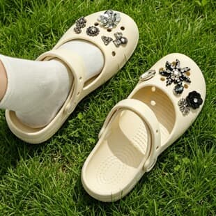 Lidani Ballet Clog Sandals for Women 2026 New Summer Outdoor Anti-Slip Mary Jane Beach Sandals for Seaside