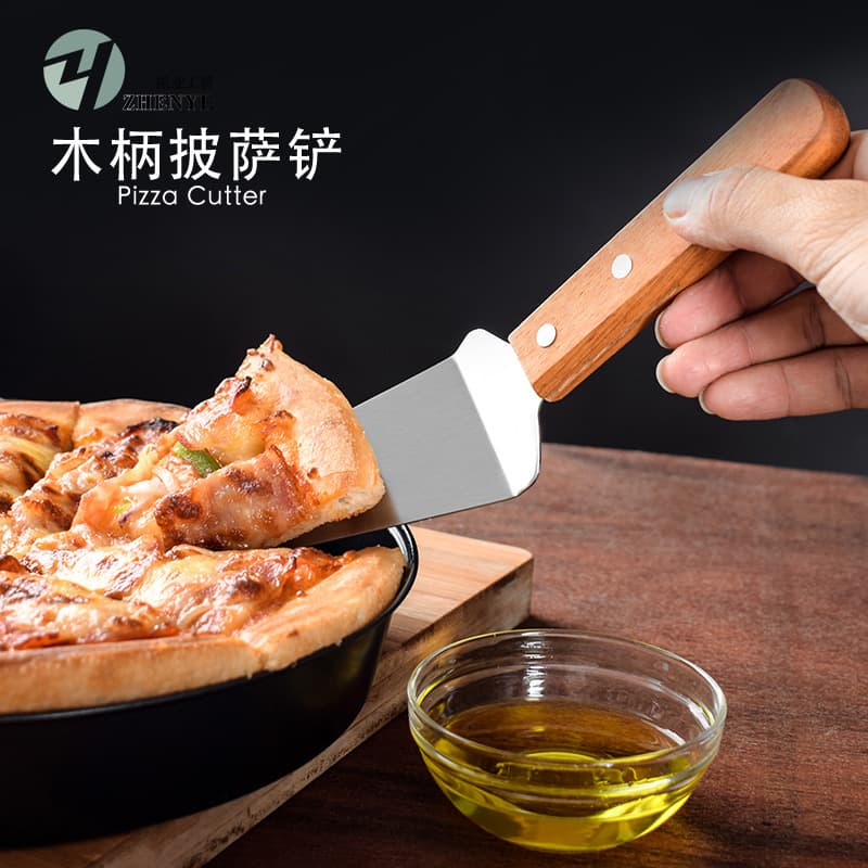 Triangular Cheese Pizza Cutter Tool Stainless Steel Cake Spatula Pizza Knife Stainless Steel Baking Spatula