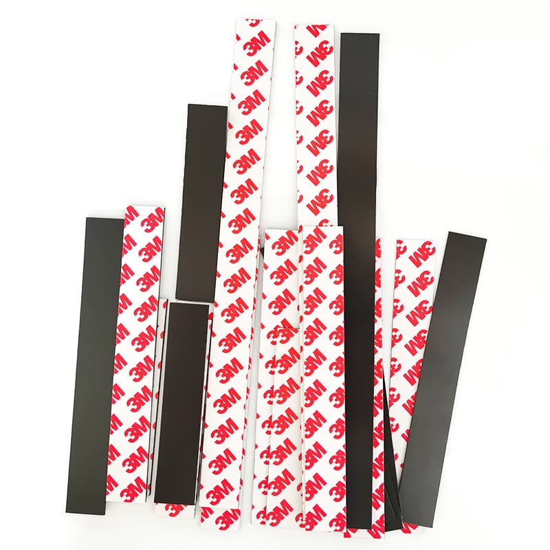 Strong 3M adhesive self-adhesive strip soft magnetic refrigerator magnet single-sided rubber magnet magnetic sticker advertising iron stone