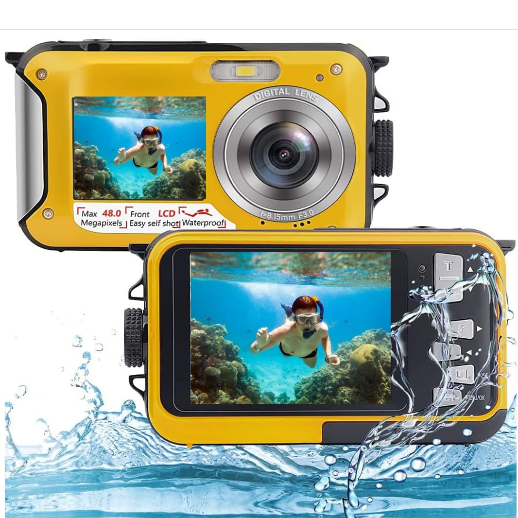 Export Underwater Camcorder Full HD 2.7K 48MP Waterproof Snorkeling Dual-screen Waterproof Digital Camera