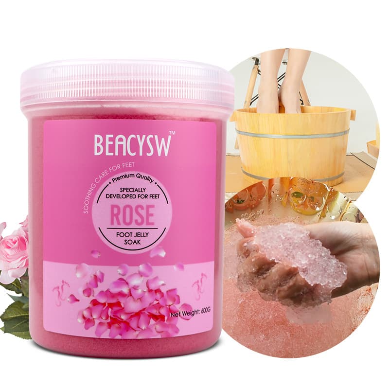 Manufacturer Foot Scrub Bath Salt Foot Soak Bucket Massage Foot Care Crystal Mud 1000ml In Stock