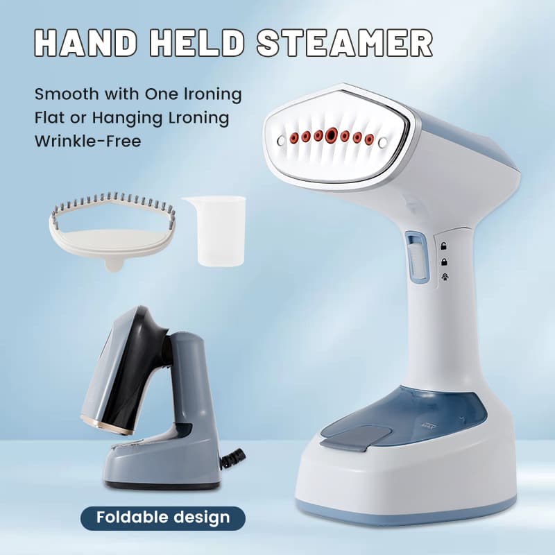 1600W Portable Garment Steamer Home Small Electric Iron Mini Garment and Flat Iron 2-in-1 Multi-function Quick Heat