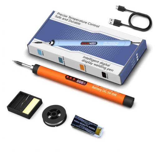 Digital Display Constant Temperature Soldering Pen for Phone Repair DIY Manual Soldering Tool Portable Wireless Charging Soldering Iron