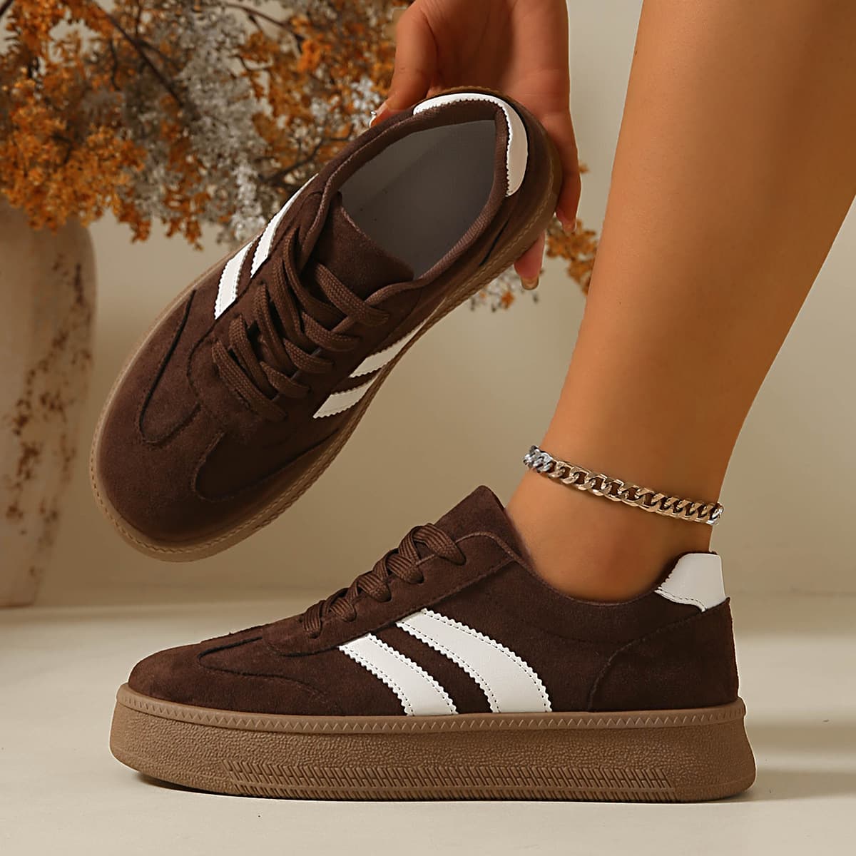 Genuine Leather Dexun Shoes 2026 Spring/Summer New Low-Height Platform Sneakers Casual Women's Sports Shoes White Shoes Single Shoes