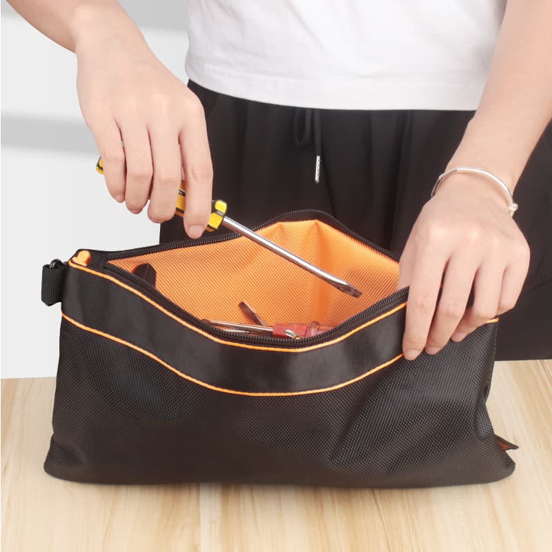 Wear-Resistant Oxford Cloth Tool Bag, Portable Electrician Maintenance Storage Bag, Large Capacity Hardware Tool Bag, Splash-Proof, Thickened