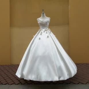 High-End Vintage Light Wedding Dress Main Gown Premium Texture Bride 2026 Petite Going-Away Dress Satin Wedding Gown