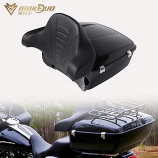 Compatible with Harley Road Glide Street Glide Road King Rear Trunk High Backrest 14-25 Years