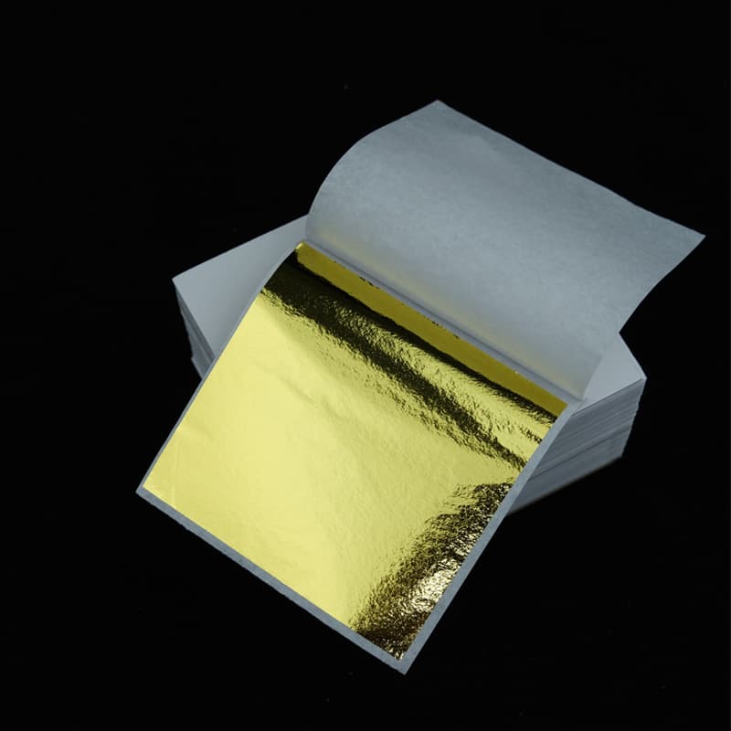 Self-adhesive gold foil paper, Taiwanese silver foil nail art decoration, Chinese wedding background decoration, painting, DIY handmade gold foil application.