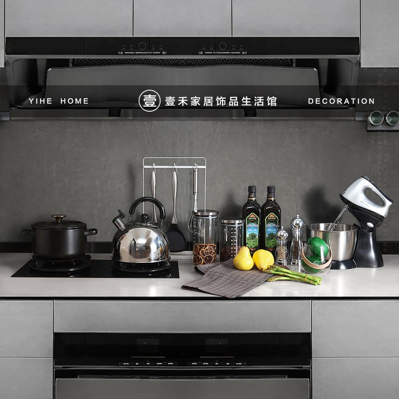 Yihe Home Light Luxury Model Room Kitchen Soft Furnishing Decorative Ornaments Small Figurines Cabinet Stockpot Floral Arrangement Coffee Machine Props