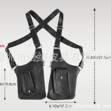 Popular outdoor vest bag cross-border men's strap tactical bag invisible armpit anti-theft bag sports fashion chest bag