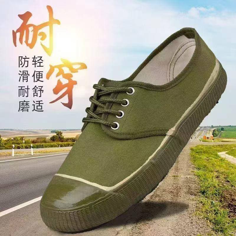 Rubber-Soled Liberation Shoes for Men, Camouflage Work Shoes, Military Training Yellow Sneakers, Durable Work Shoes for Construction Sites and Welders
