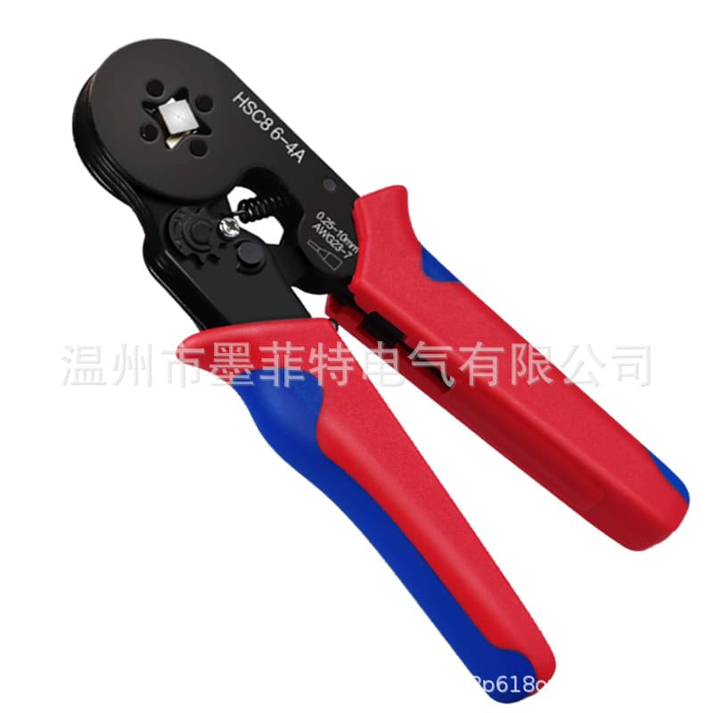 VE Tubular Terminal Crimping Pliers Set Tubular Wire Connector Box HSC86-4A Cold Press Terminal Tool Pliers
