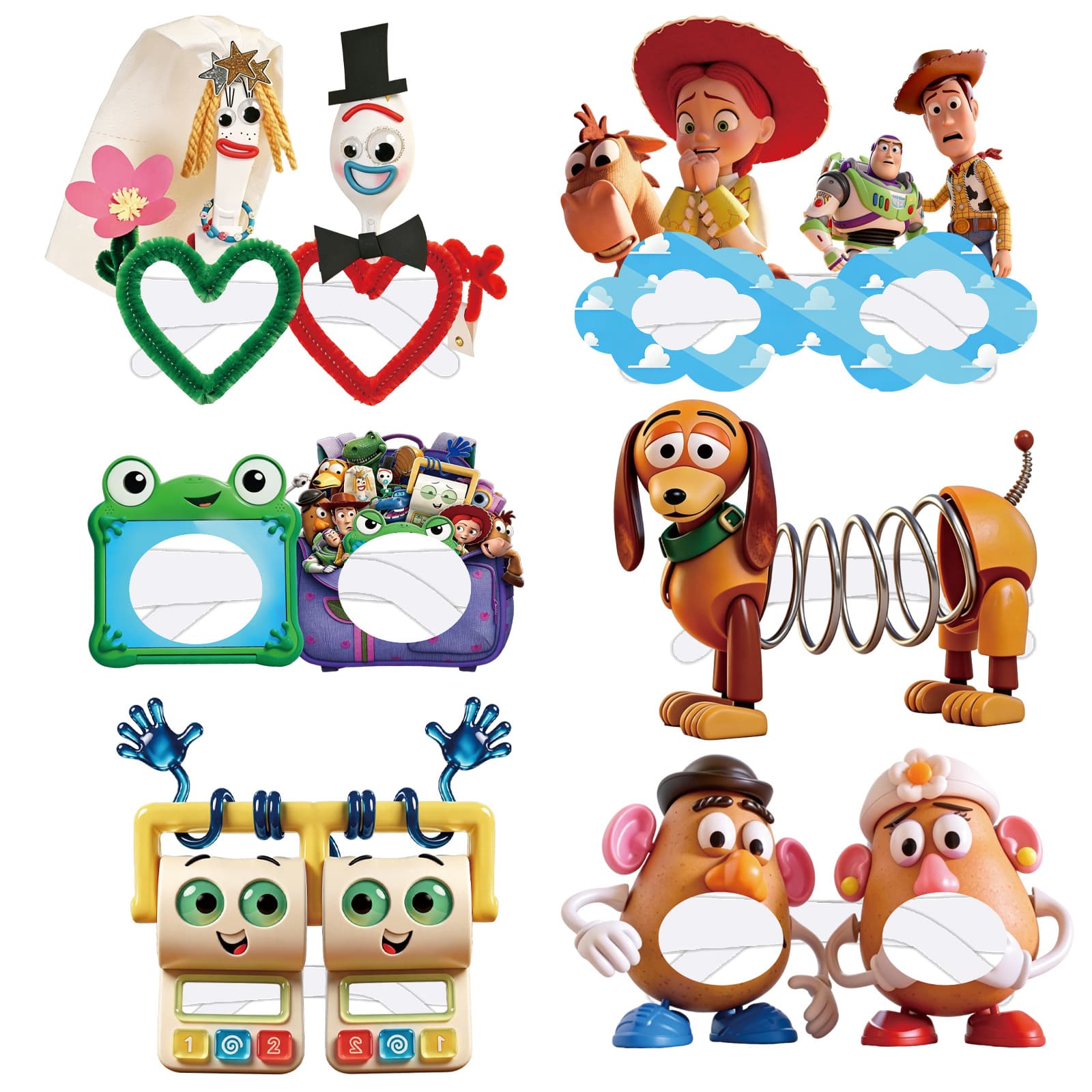 Toy Story 5 Paper Glasses Kids Birthday Party Funny Photo Props New Toy Story Decoration Props