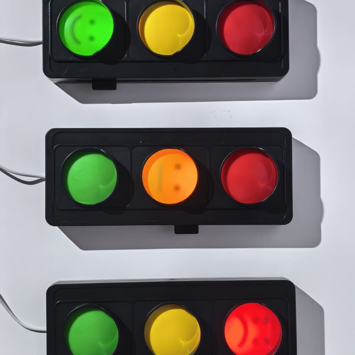 Cross-border New Three-color Traffic Light DIY Handmade Detachable Social Signal Light DIY Tech Craft