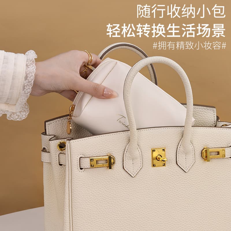 Touch-Up Bag Small Handheld Storage Pouch High-Appearance Portable Lipstick Bag PU Makeup Pouch Wholesale Makeup Bag Cosmetics