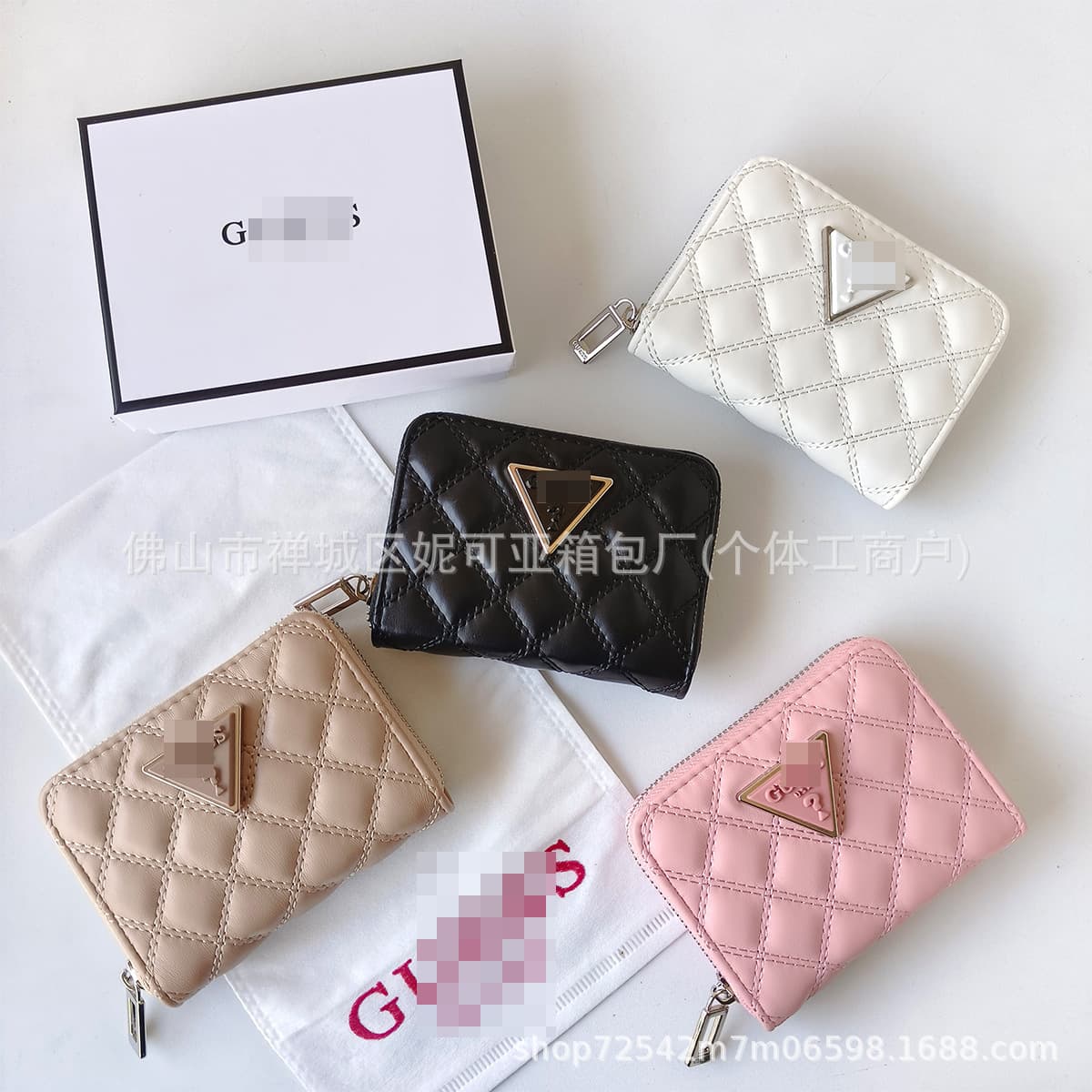 New European and American fashion rhombus clutch bag inverted triangle small fragrance style wallet wallet ID bag portable ID