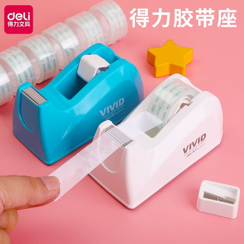 Deli 814a Tape Dispenser Transparent Tape Cutter Large Tape Dispenser Small Tape Holder Tape Stand