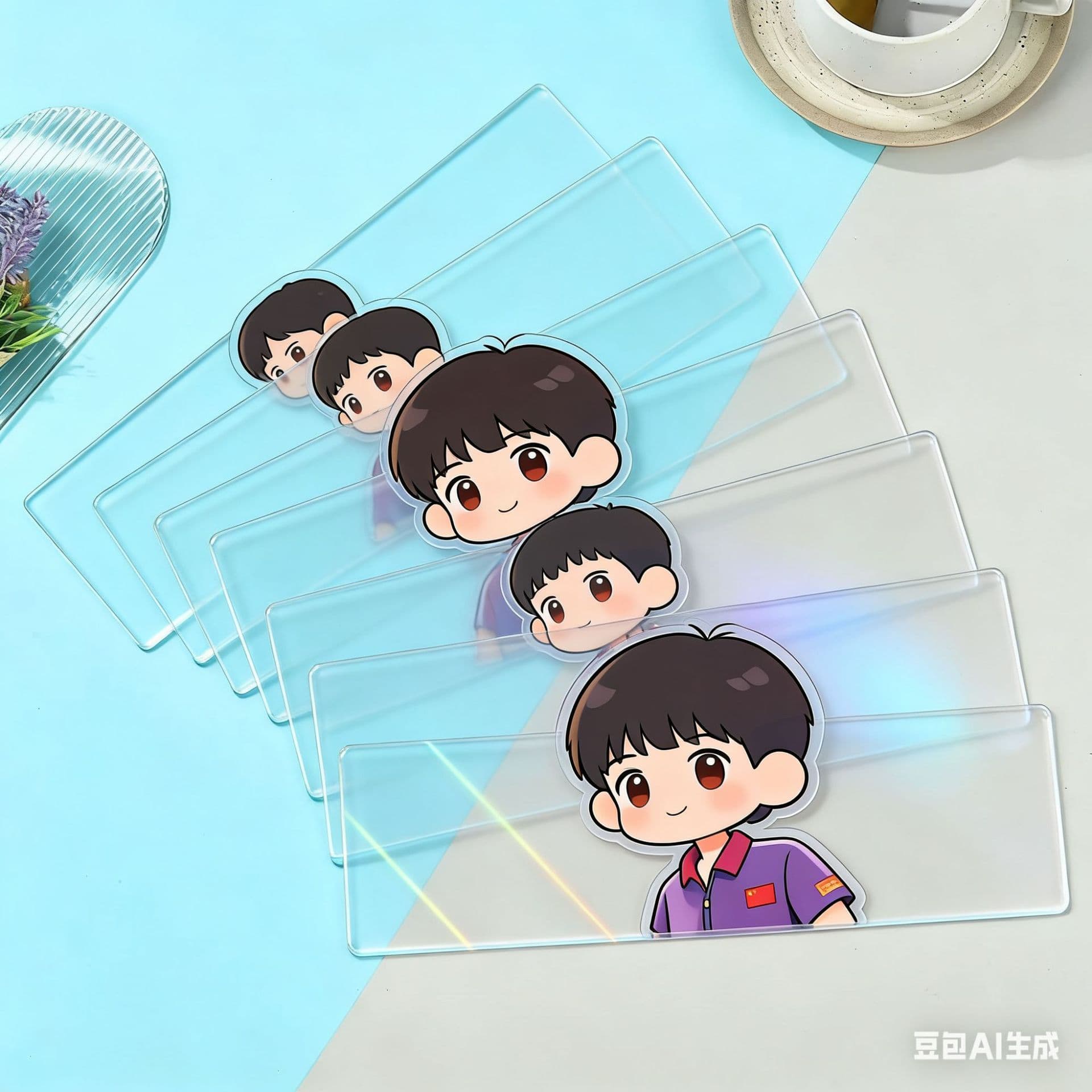 Custom 3D Grating Lenticular Card, Holographic Card, Starry Transparent Fan, Bookmark, Postcard, Celebrity Fan Support Card