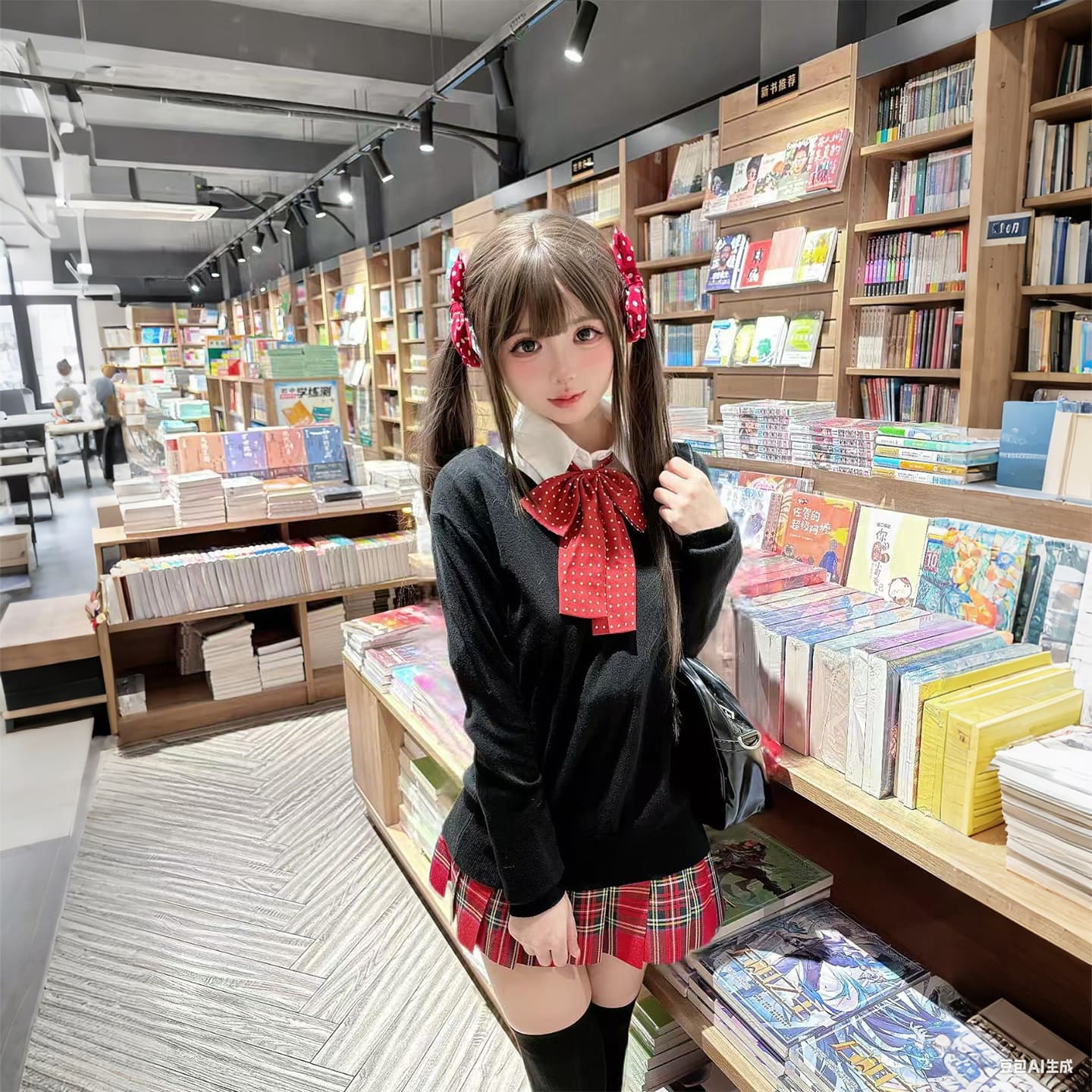 JK Uniform Pleated Skirt Seaweed Dalang Original Red Plaid School Style Skirt Set JK Pleated Skirt Japanese Style Half Skirt