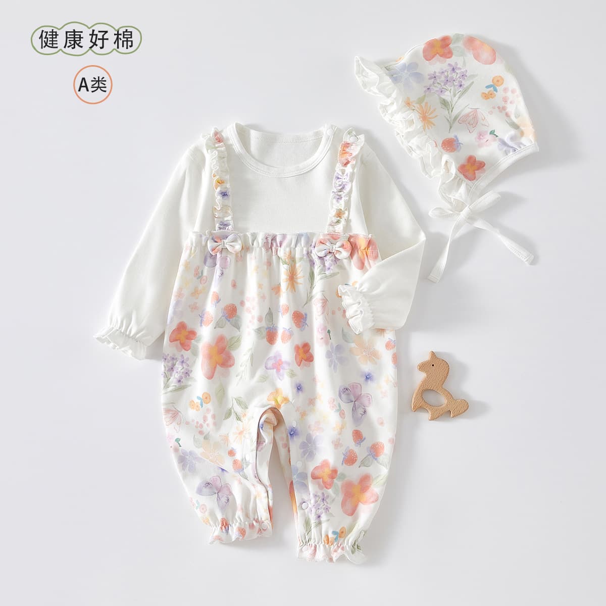 Baby Romper Spring Autumn Newborn Clothes Pure Cotton Bodysuit Cute Crawling Suit for Girls