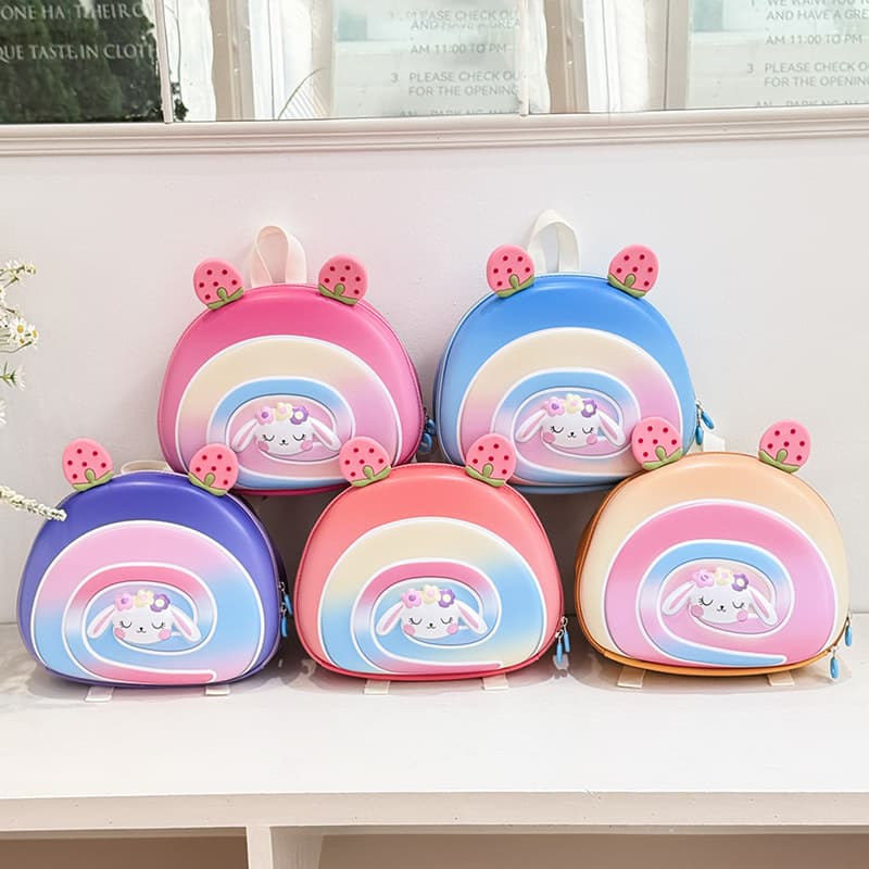 New Children's Backpack Cute Rainbow Kindergarten Schoolbag EVA Boy Girl Backpack 3D Stereo Shoulder Bag