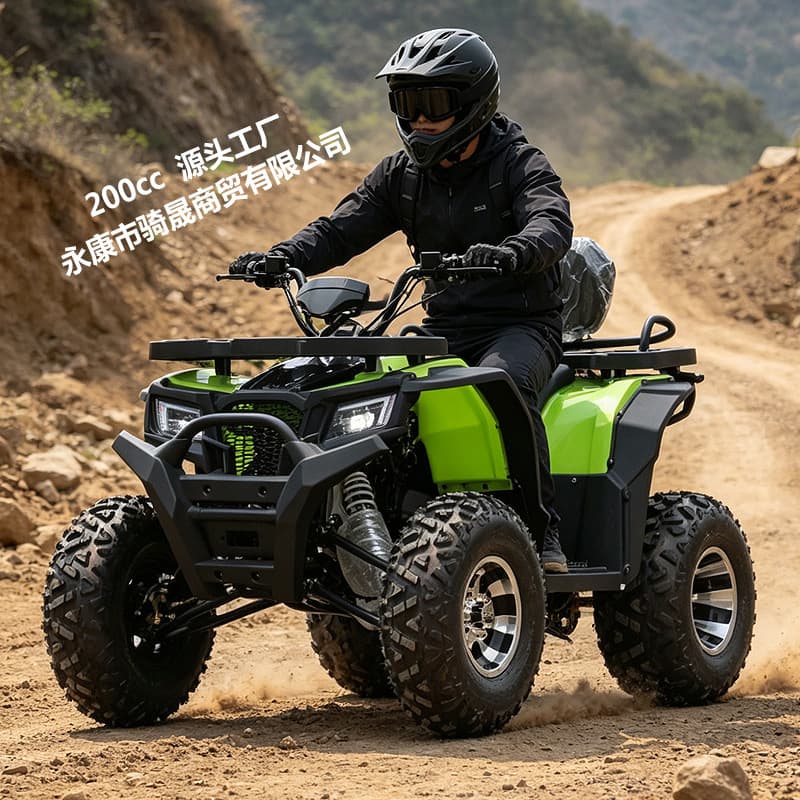 Cross-border Export 200CC Boulevard Flag Riding Sand Cart Four-wheel Off-road Motorcycle Gasoline Automatic ATV All-terrain