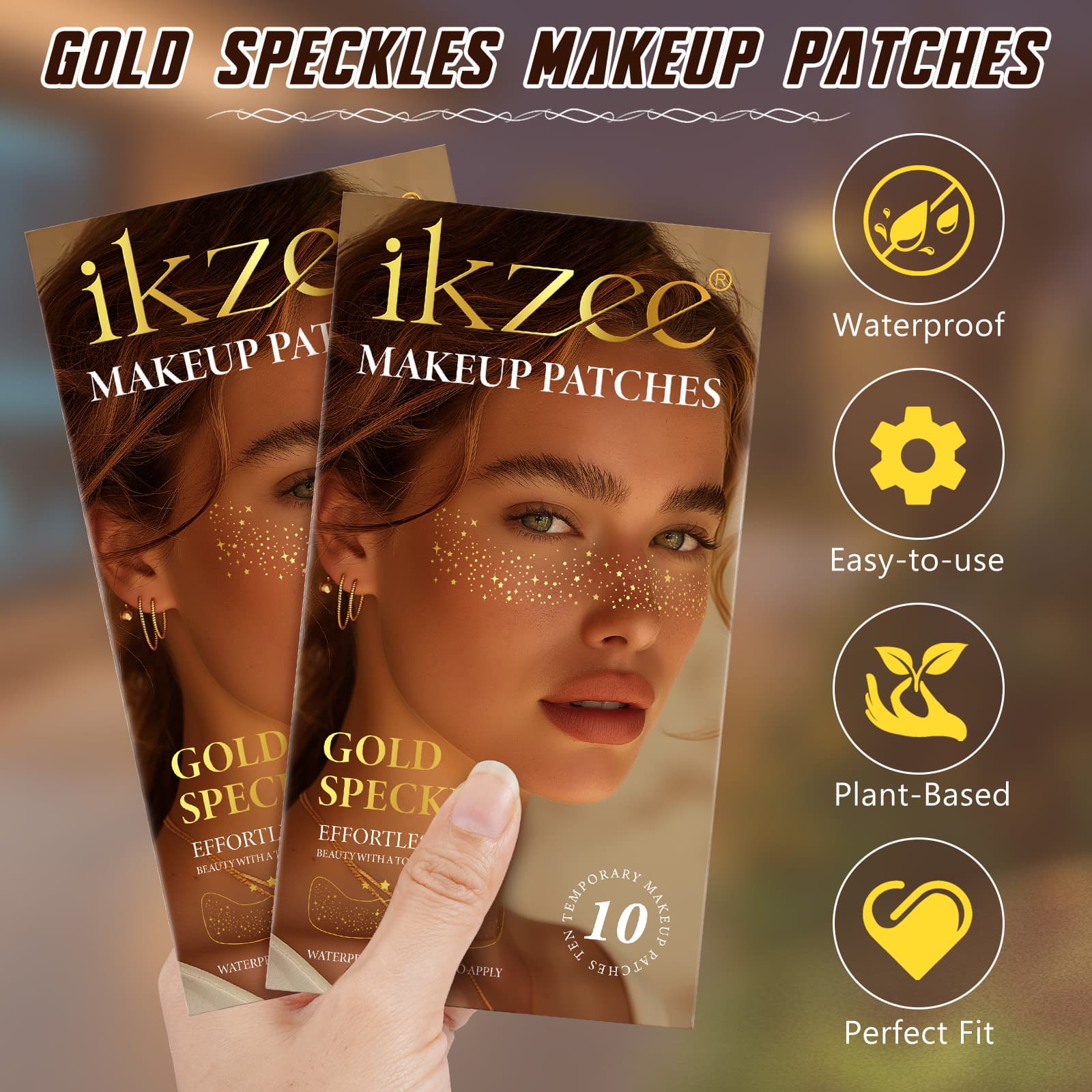 Cross-border ikzee Freckle Face Stickers Party Stickers 10pcs/Box