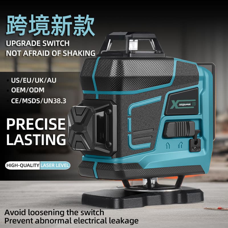 Laser Level Wholesale Outdoor Infrared Level Factory Direct Wall & Floor Dual-Use High-Brightness Leveling Tool