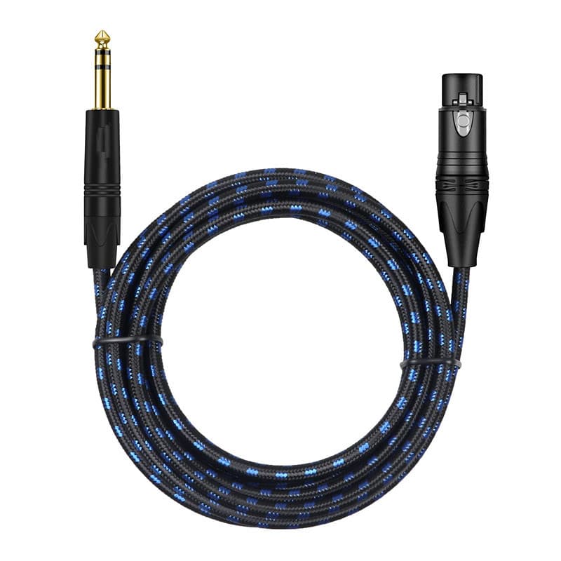 XLR Audio Cable 6.35mm TRS to XLR Female XLR Male Microphone Cable Balanced 6.3mm Audio Cable