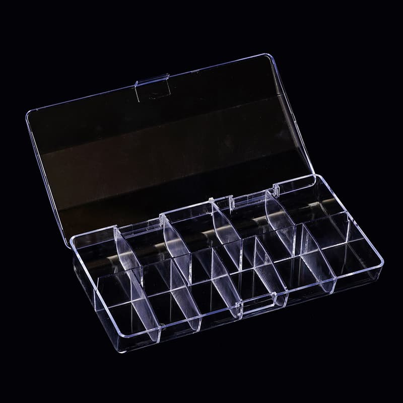 Nail Art Practice Hand, Nail Art Display Color Card, Nail Art Tool, 550-Piece T-Shape Nail Tip Box
