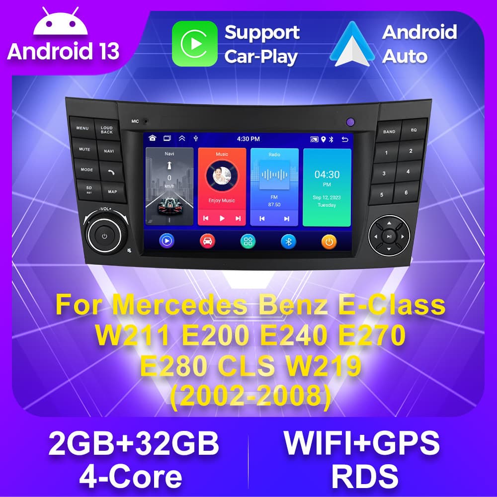 For Mercedes Benz E-Class W211 E200 W219 W463 Android Navigation