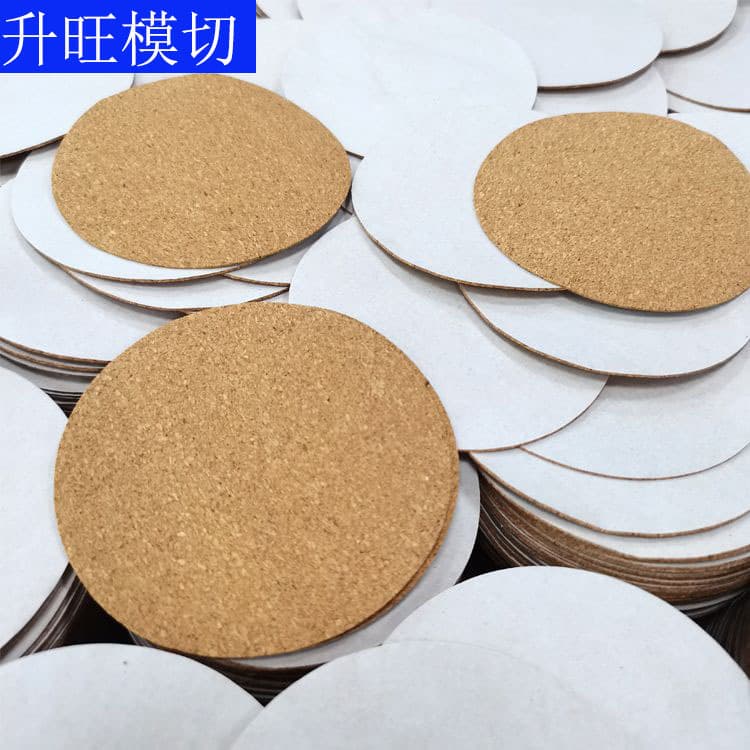 Self-Adhesive Cork Wall Sticker, Rubber Wood Coaster, Round Heat Insulation Pad, Non-Slip Cork Coffee Cup Mat