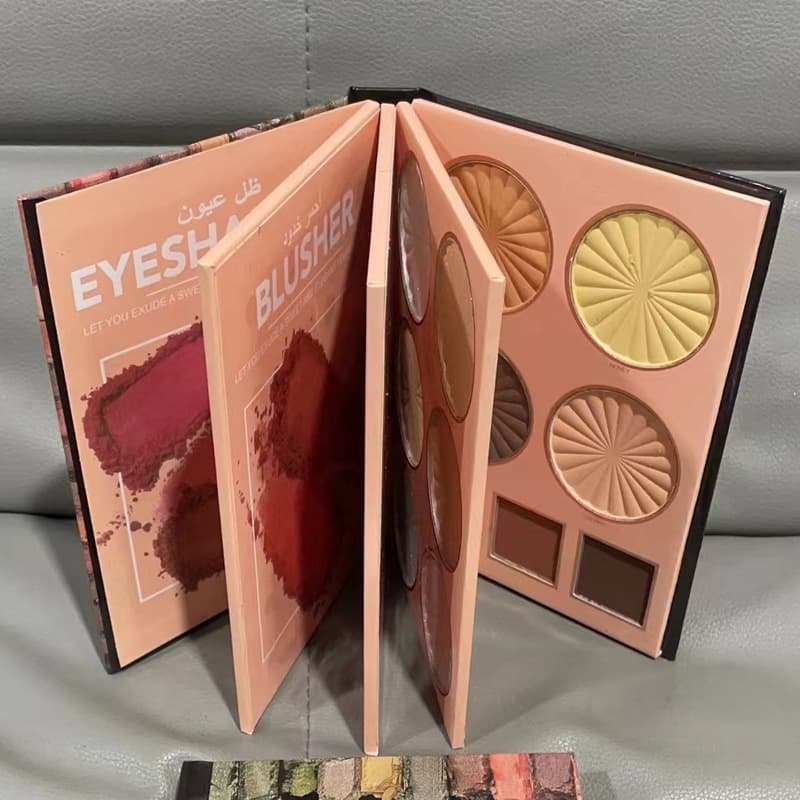 Cross-border Book Eyeshadow Makeup Highlighter Blush Long-Lasting Eyeshadow Palette BOOK Makeup Palette Stage Makeup