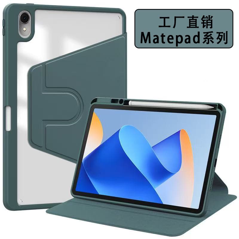 Suitable for Huawei matepad 11 protective case 2023 rotating V6 ultra-thin transparent pen slot pro10.8 acrylic