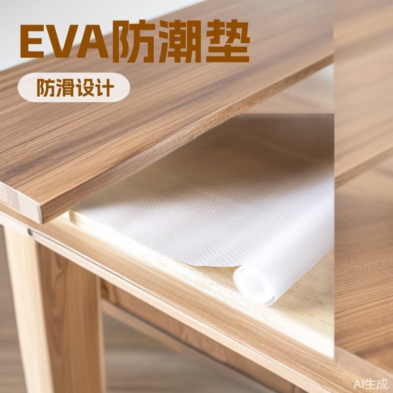 EVA Moisture-Proof Drawer Mat, Closet Mat, Cabinet Mat, Kitchen Non-Slip Dust-Proof Placemat, Waterproof and Oil-Resistant, Easy to Clean