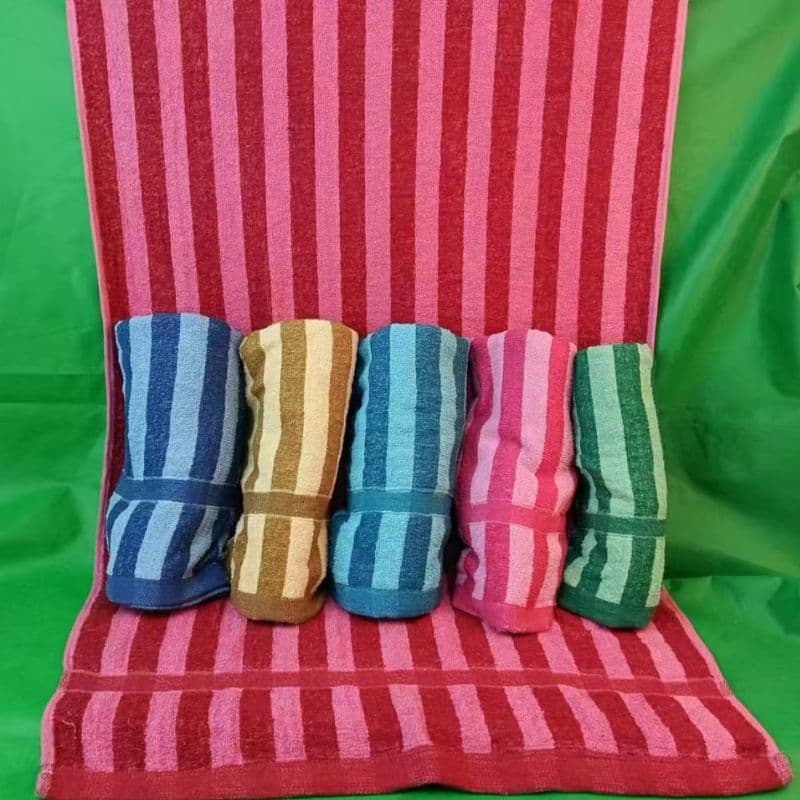 Factory Wholesale Export to Africa and Latin America Low-Price Bath Towels, Cross-border Supply, Bathing Poly-Cotton Soft Absorbent Large Towels