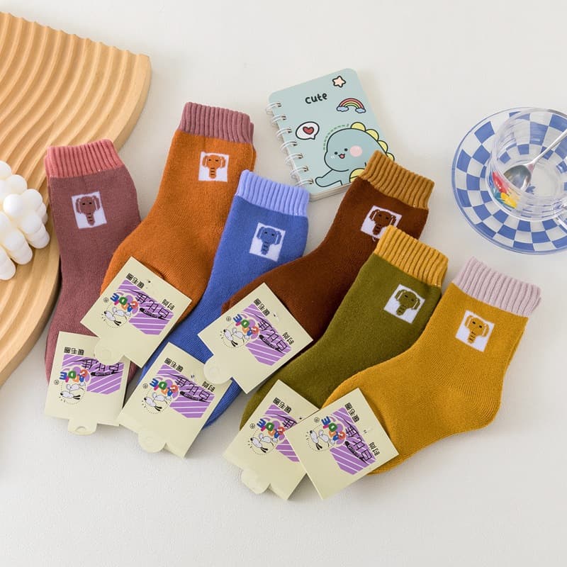 Winter Children's Thick High-Terry Socks Long Kids Socks Boys Girls Socks Student Socks