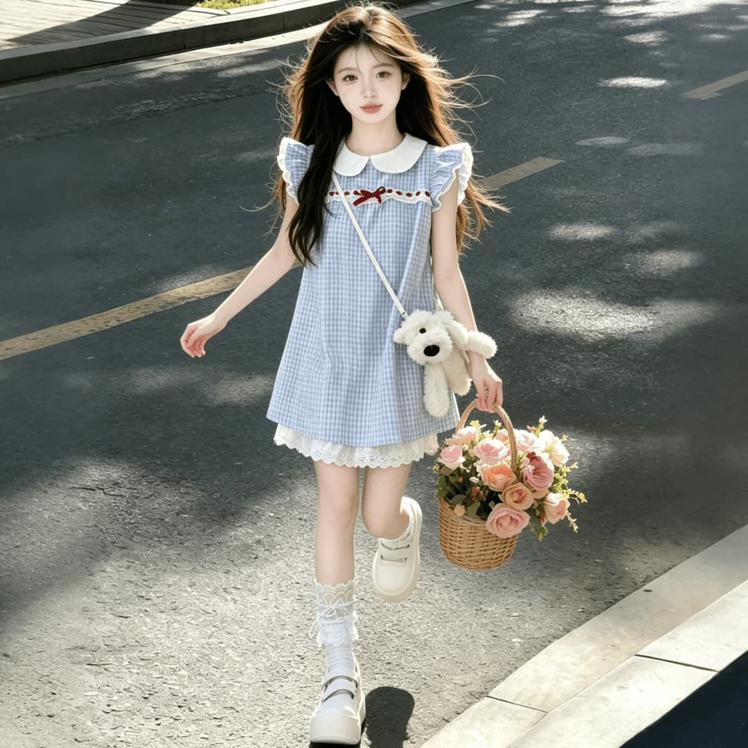 Beautiful Girls' Dress, Teenage Girl Dress, Big Girl Premium Summer 2026 New Princess Dress