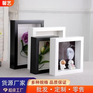 3D Hollow 5cm DIY Creative Photo Frame Preserved Flower Mounting Frame Dried Flower Display Frame Figure Handcraft Storage Frame