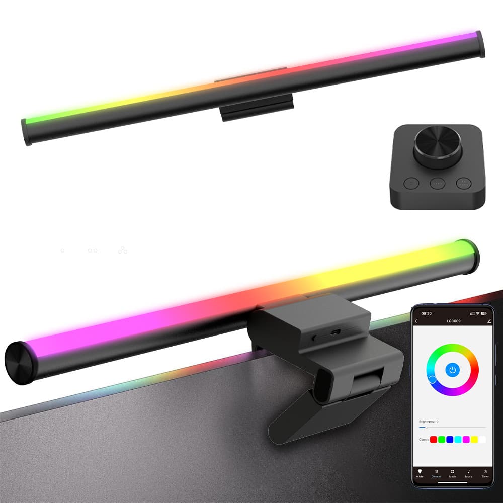 Tuya Smart LED Monitor Light Dual-Sided Glow Eye Care Anti-Blue Light Screen Fill Light APP Computer Desk Lamp