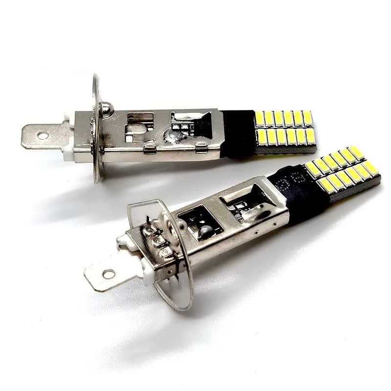 Foreign trade hot selling super bright decoded fog light H1 4014 24smd car fog light driver light LED bulb front fog light
