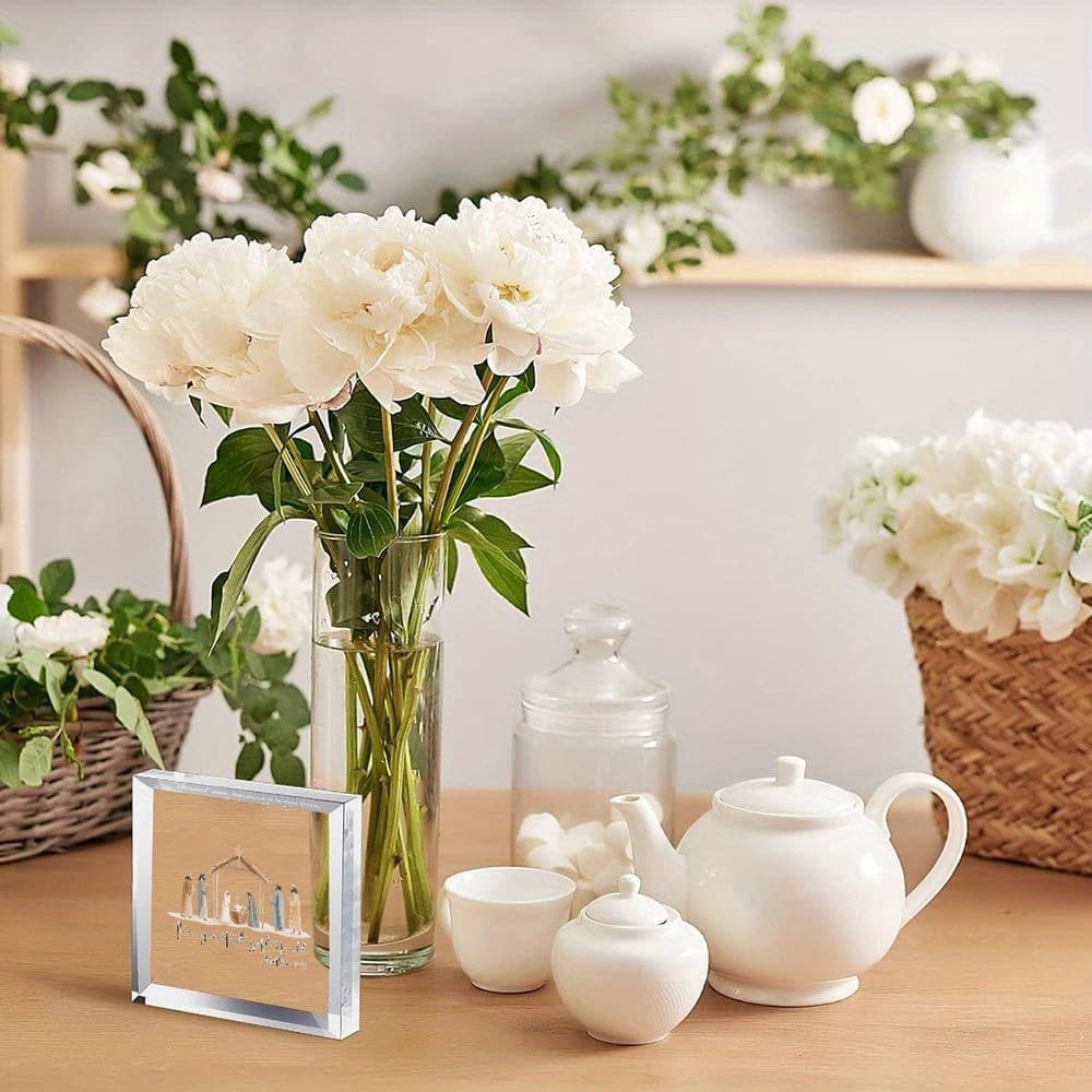 2D Flat Acrylic Ornament, Christmas Tabletop Decor, Home Office Bedroom Festival Decoration