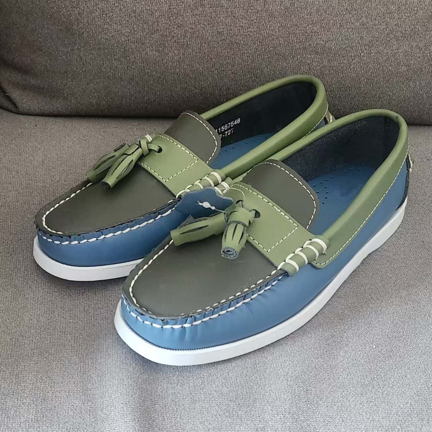 Safety Shoes Four-Season Cowhide Leather Non-SEBAGO Boat Shoes Cowhide Leather Anti-Slip Shoes African Shoes Tianjin Factory Shoes