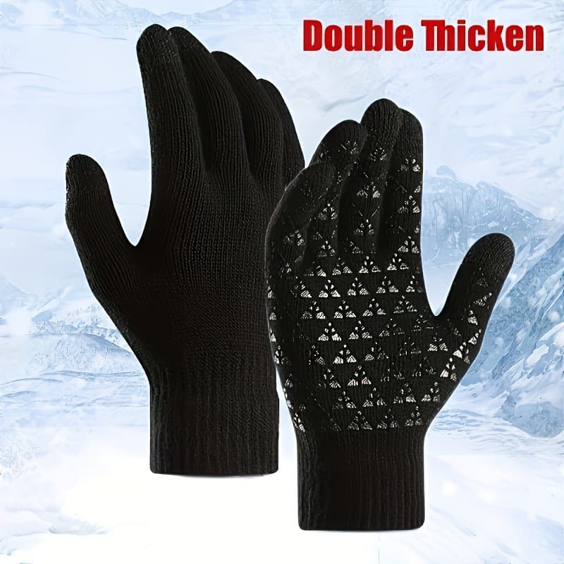 2026 New Cross-border Drop Shipping 3-Pair Upgraded Touchscreen Cold-Proof Men's Winter Gloves